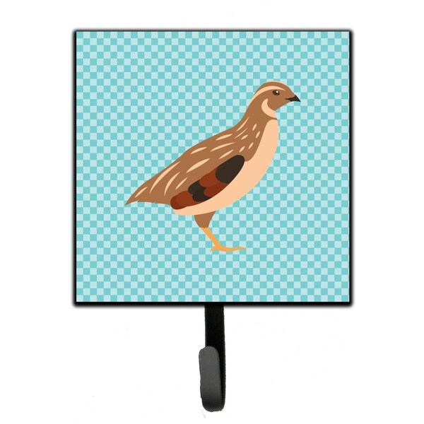 Carolines Treasures Golden Phoenix Quail Blue Check Leash or Key Holder BB8129SH4 - main